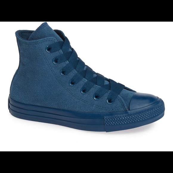 Converse Chuck Taylor All Star Hi Suede - Blue Fir - Picture 3 of 8